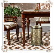 Load image into Gallery viewer, "Arna Royal Vintage Collection"  Luxury Pedal Golden Range 6L Trash Rubbish Bin
