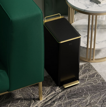 Load image into Gallery viewer, "Arna Royal Vintage Collection"  Luxury Golden Range 10L Trash Rubbish Bin - Home or Business
