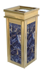 Load image into Gallery viewer, Arna Royal Vintage Collection"  Luxury Golden Outside/Inside Large Trash Rubbish Bin - Home or Business
