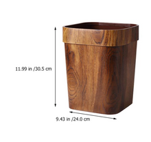 Load image into Gallery viewer, "Arna Royal Vintage Collection"  Luxury Imitation Wooden 14 L Trash Rubbish Bin
