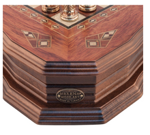 Load image into Gallery viewer, "Arna Lisa" Luxury Vintage Finest Collection - Rosewood Chess Set Large Vintage Mosaic Motifs Handmade
