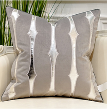 Load image into Gallery viewer, "Arna Royal LUXURY Collection" European-Style Sofa Cushion Cover Luxury 45cm x 45cm Silver/Gold Range
