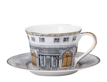 Load image into Gallery viewer, "Arna Lisa" Royal Collection - Luxury 24 Piece Bone China Dinnerware for 6 Gold/Silver
