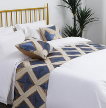Load image into Gallery viewer, "Arna Royal LUXURY Collection" Hotel Quality Bed Runner/Scarf &amp; 2 Cushion Covers
