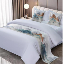 Load image into Gallery viewer, "Arna Royal LUXURY Collection" Hotel Quality Bed Runner/Scarf &amp; 2 Cushion Covers - Many Colours
