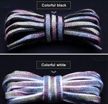 Load image into Gallery viewer, Trendy Fluorescent Reflective Shoe Laces - Many Colours/Sizes - NEW ARRIVAL
