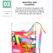 Load image into Gallery viewer, Colourful Rainbow Shoe Laces - Many Colours/Sizes - NEW ARRIVAL
