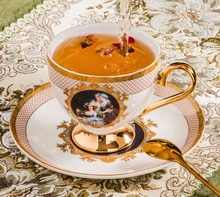 Load image into Gallery viewer, "Arna Lisa" Royal Collection - Luxury Bone China Tea/Coffee Set - Gift Boxed
