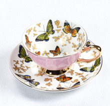 Load image into Gallery viewer, "Arna Lisa" Royal Collection - Luxury Britsh Bone China 6 Cups &amp; Saucers - Many Designs

