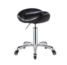 Load image into Gallery viewer, Professional Hairdressing Salon Barber Stool - Adjustable Height on Wheels - Many Colours
