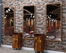 Load image into Gallery viewer, Commercial Professional Hairdressing Salon Barber Wall Mirror Antique Retro 120cm

