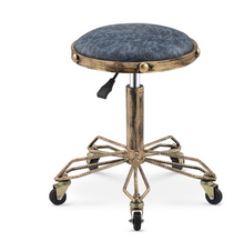 Load image into Gallery viewer, Commercial Professional Hairdressing Salon Barber Stool Iron Antique Retro - Many Colours &amp; Styles
