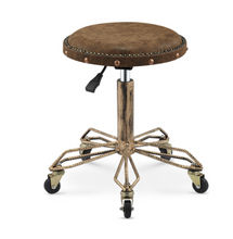 Load image into Gallery viewer, Commercial Professional Hairdressing Salon Barber Stool Iron Antique Retro - Many Colours &amp; Styles
