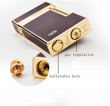 Load image into Gallery viewer, "Arna Lisa" Royal Collection - Top End Lighter Refillable Metal + Gift Box

