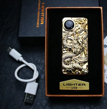 Load image into Gallery viewer, "Arna Lisa" Royal Collection - Top End Unique Business Hi Tech Touch Lighter USB Rechargeable Metal Engraving  + Gift Box
