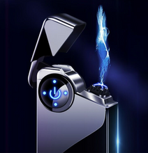 Load image into Gallery viewer, "Arna Lisa" Royal Collection - Top End Unique Business Hi Tech Touch Lighter USB Rechargeable Metal Engraving  + Gift Box
