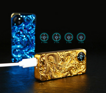 Load image into Gallery viewer, "Arna Lisa" Royal Collection - Top End Unique Business Hi Tech Touch Lighter USB Rechargeable Metal Engraving  + Gift Box
