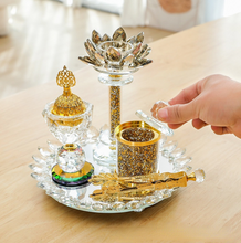 Load image into Gallery viewer, "Arna Lisa" Royal Collection - Top End Crystal Diamond Incense Burner Set
