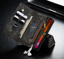 Load image into Gallery viewer, "Arna Lisa" Royal Collection - Designer Leather iPhone Case/Wallet 2 in 1 Magnetic iPhone 12-14
