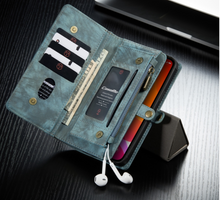 Load image into Gallery viewer, "Arna Lisa" Royal Collection - Designer Leather iPhone Case/Wallet 2 in 1 Magnetic iPhone 12-14
