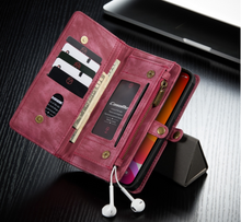Load image into Gallery viewer, "Arna Lisa" Royal Collection - Designer Leather iPhone Case/Wallet 2 in 1 Magnetic iPhone 12-14
