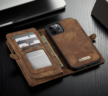 Load image into Gallery viewer, "Arna Lisa" Royal Collection - Designer Leather iPhone Case/Wallet 2 in 1 Magnetic iPhone 12-14
