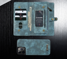 Load image into Gallery viewer, "Arna Lisa" Royal Collection - Designer Leather iPhone Case/Wallet 2 in 1 Magnetic iPhone 11 Pro Max/iPhone 11 Pro/iPhone 11
