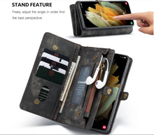 Load image into Gallery viewer, "Arna Lisa" Royal Collection - Designer Leather Samsung Case/Wallet 2 in 1 Magnetic
