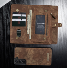 Load image into Gallery viewer, "Arna Lisa" Royal Collection - Designer Leather Samsung Case/Wallet 2 in 1 Magnetic
