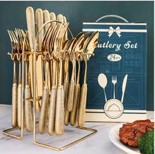 Load image into Gallery viewer, "Arna Lisa" Royal Collection - Luxury 24 Piece Cutlery Set + Boxed
