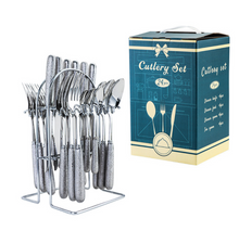 Load image into Gallery viewer, "Arna Lisa" Royal Collection - Luxury 24 Piece Cutlery Set + Boxed
