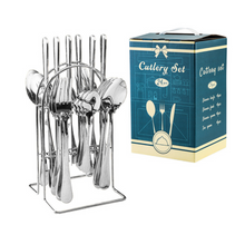 Load image into Gallery viewer, "Arna Lisa" Royal Collection - Luxury 24 Piece Cutlery Set + Boxed - Many Styles &amp; Colours
