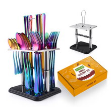 Load image into Gallery viewer, "Arna Lisa" Royal Collection - Luxury 24 Piece Cutlery Set + Boxed - Many Styles &amp; Colours
