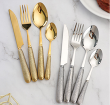 Load image into Gallery viewer, "Arna Lisa" Royal Collection - Luxury 24 Piece Cutlery Set + Boxed - Many Styles &amp; Colours
