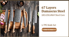 Load image into Gallery viewer, "Arna Lisa" Royal Collection - Luxury Top End Knife Set - Master Series
