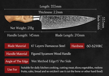 Load image into Gallery viewer, "Arna Lisa" Royal Collection - Luxury Top End Knife Set - Master Series
