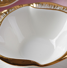 Load image into Gallery viewer, "Arna Lisa" Royal Collection - Luxury 60 Piece Ceramic Dinnerware for 6 - Silver/White, Gold/White
