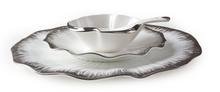 Load image into Gallery viewer, "Arna Lisa" Royal Collection - Luxury 60 Piece Ceramic Dinnerware for 6 - Silver/White, Gold/White
