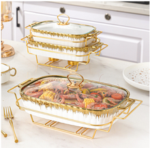 Load image into Gallery viewer, "Arna Lisa" Royal Collection - Luxury Stock Pot + Cover, Casserole Pot Set + Rack x3 Special
