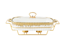 Load image into Gallery viewer, "Arna Lisa" Royal Collection - Luxury Stock Pot + Cover, Casserole Pot Set + Rack - Large
