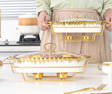 Load image into Gallery viewer, "Arna Lisa" Royal Collection - Luxury Stock Pot + Cover, Casserole Pot Set + Rack - Small

