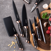 Load image into Gallery viewer, "Arna Lisa" Royal Collection - Luxury Top End Knife Set - Master Series 9 Piece
