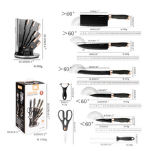 Load image into Gallery viewer, "Arna Lisa" Royal Collection - Luxury Top End Knife Set - Master Series 9 Piece
