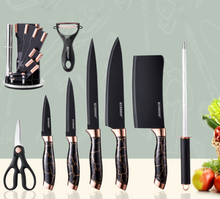 Load image into Gallery viewer, "Arna Lisa" Royal Collection - Luxury Top End Knife Set - Master Series 9 Piece
