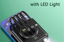 Load image into Gallery viewer, Mini Power Bank - 20000mAh External Battery Qi Wireless LED Light
