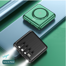 Load image into Gallery viewer, Mini Power Bank - 20000mAh External Battery Qi Wireless LED Light
