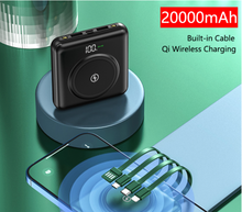 Load image into Gallery viewer, Mini Power Bank - 20000mAh External Battery Qi Wireless LED Light

