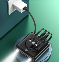 Load image into Gallery viewer, Mini Power Bank - 20000mAh External Battery Qi Wireless LED Light
