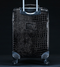 Load image into Gallery viewer, Crocodile Genuine Leather 2 Piece Luggage Set - Brown or Black - Many Styles 20"
