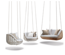 Load image into Gallery viewer, Luxury Outdoor Hanging Basket Bird's Nest Swing Rattan Hammock
